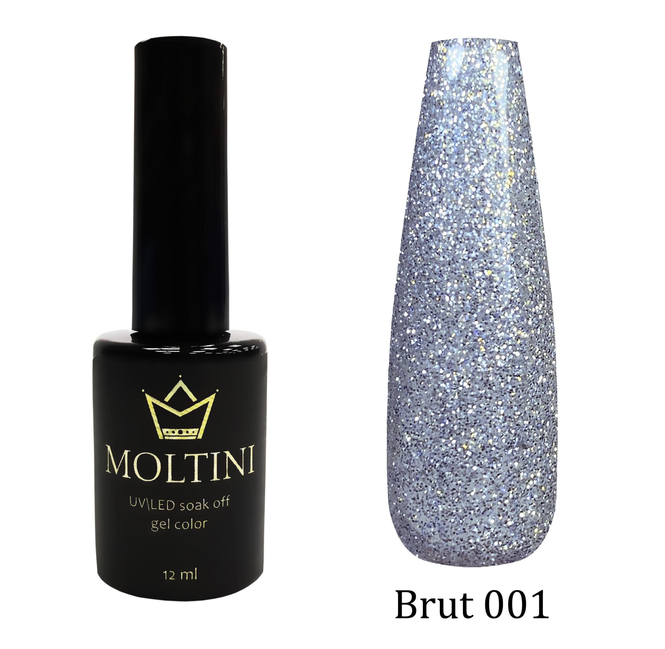 Гель-лак Moltini “Brut” 001, 12 ml
