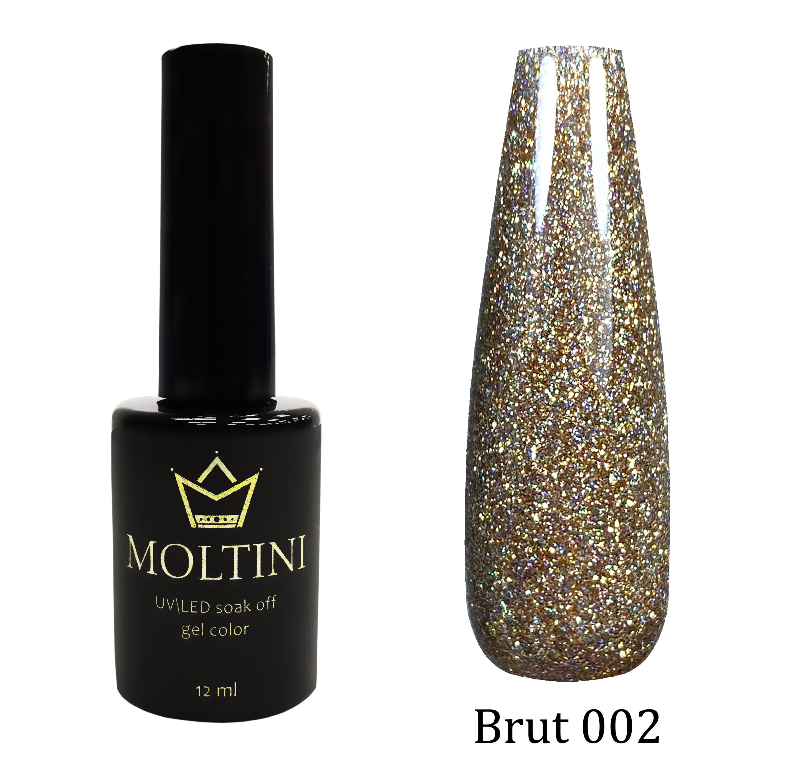Гель-лак Moltini “Brut” 002, 12 ml