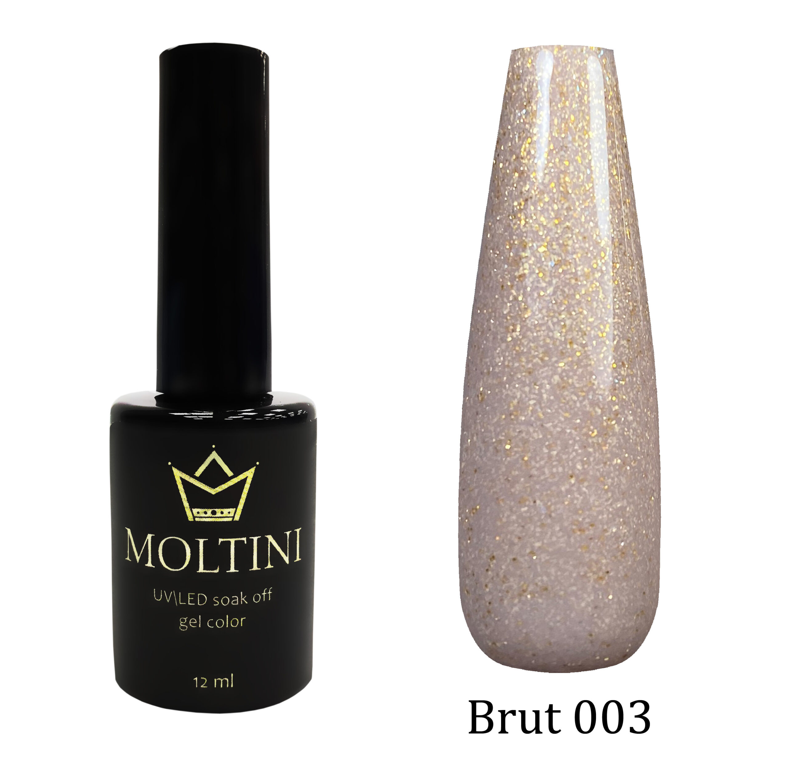 Гель-лак Moltini “Brut” 003, 12 ml