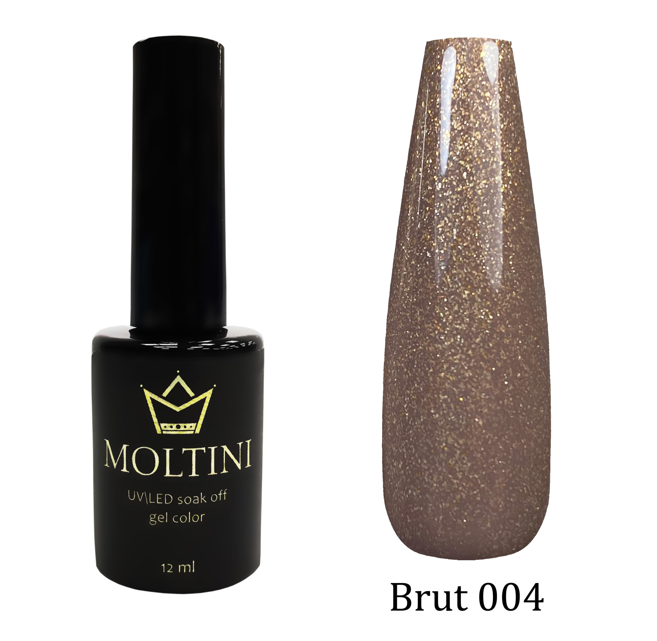 Гель-лак Moltini “Brut” 004, 12 ml
