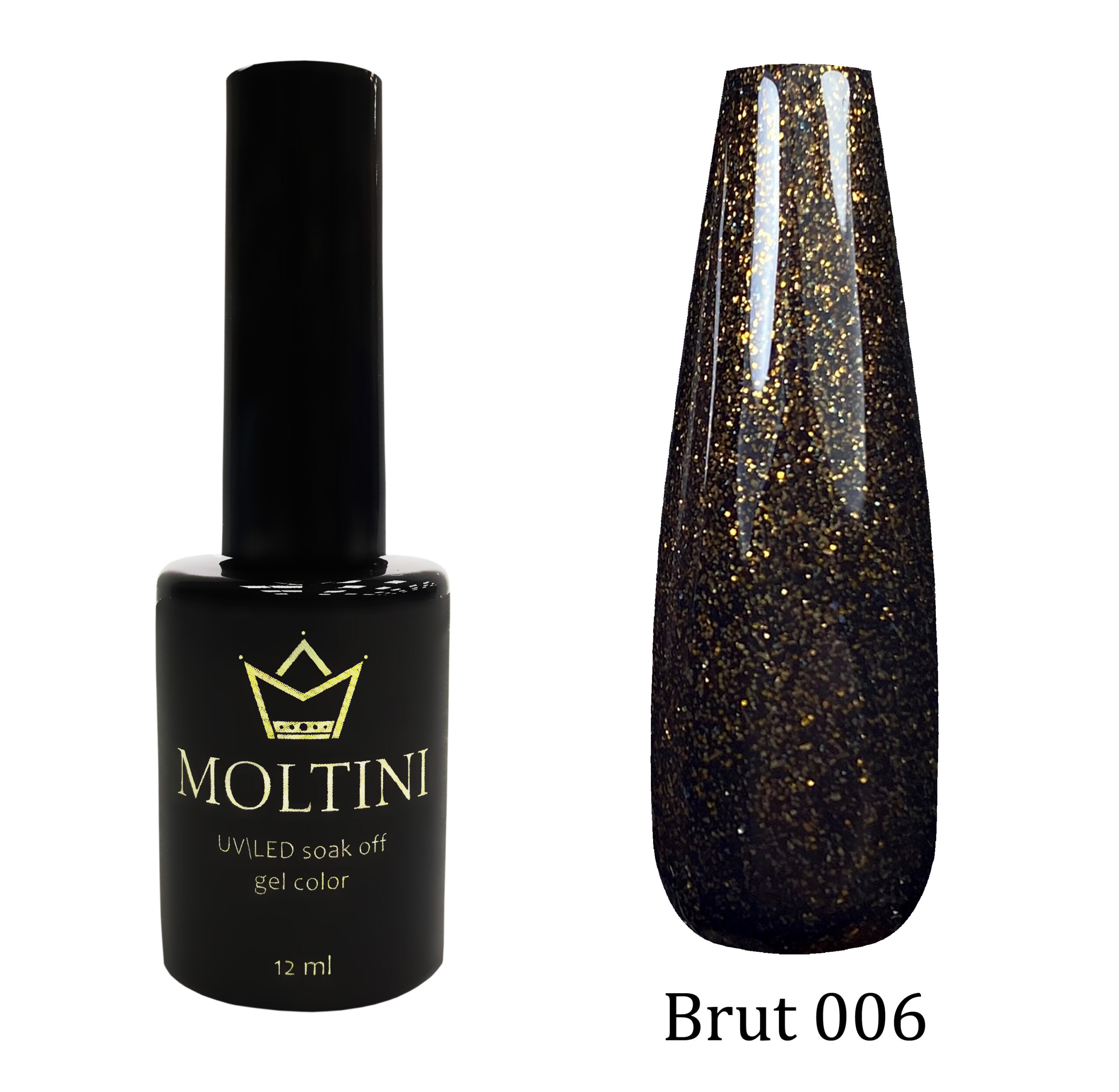 Гель-лак Moltini “Brut” 006, 12 ml