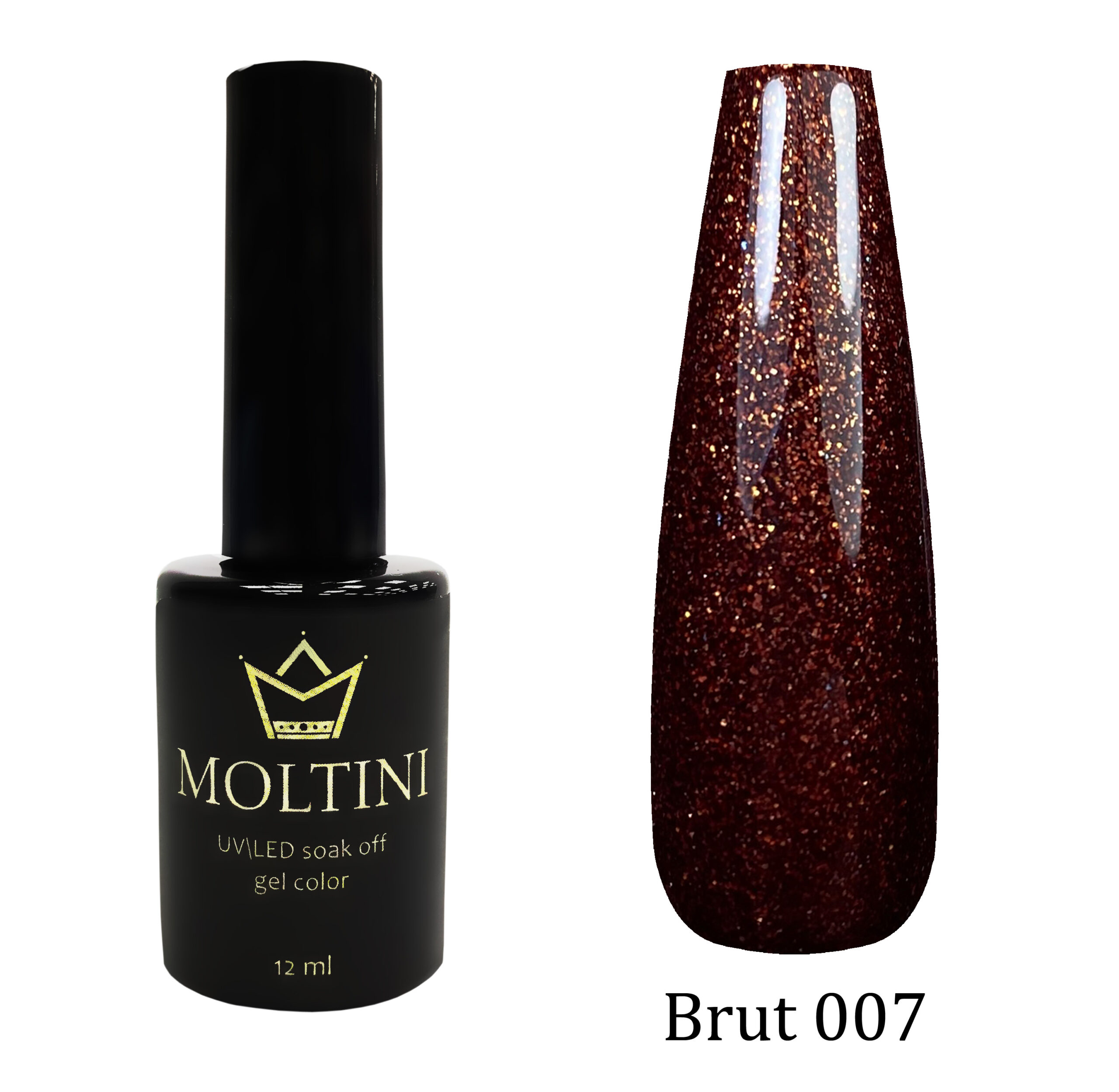 Гель-лак Moltini “Brut” 007, 12 ml