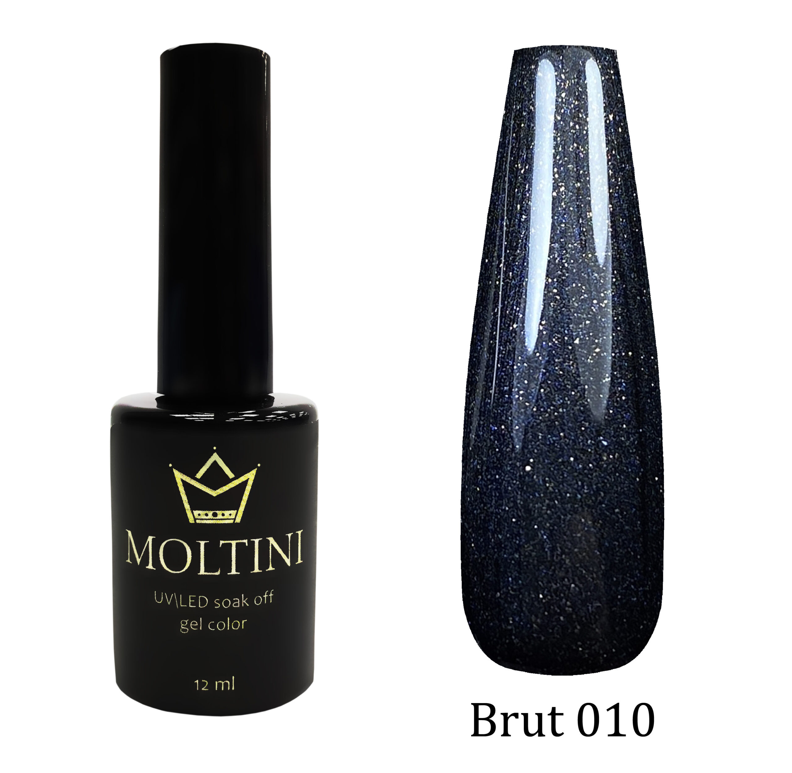 Гель-лак Moltini “Brut” 010, 12 ml